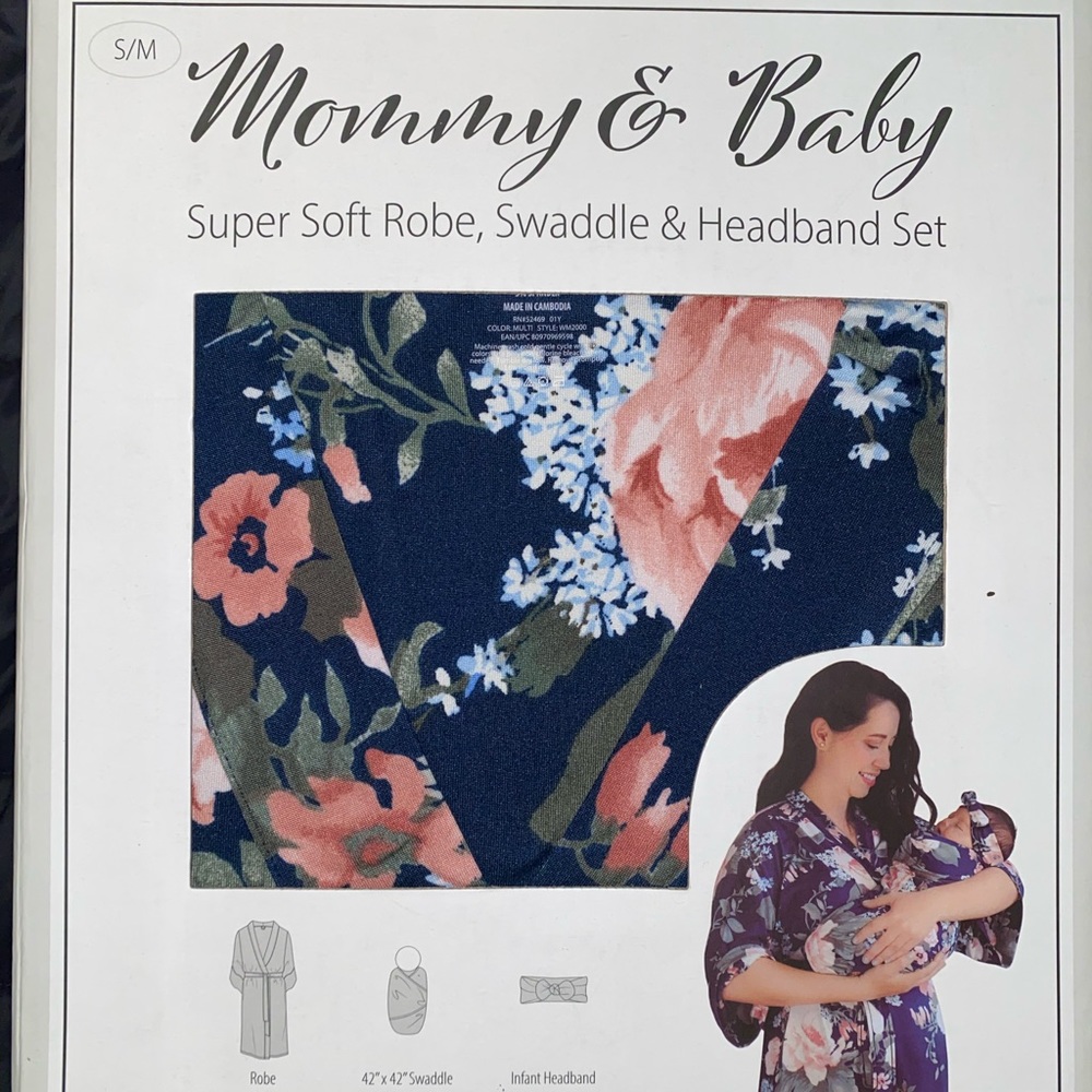 Mommy and baby robe